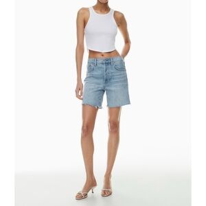 Aritzia Denim Forum The Yoko Hi-rise Short in 7 Yrs Bleu Taboo, size 25